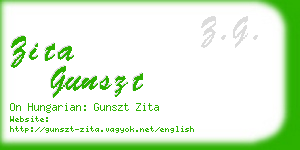 zita gunszt business card